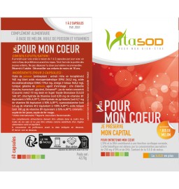 Vita Pour mon coeur -60 capsules, Cure de 1 à 2 mois