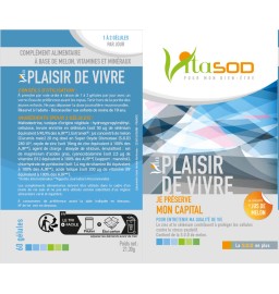 Vita Plaisir de Vivre - 60 gélules, Cure de 1 à 2 mois